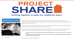 Desktop Screenshot of givetoprojectshare.org